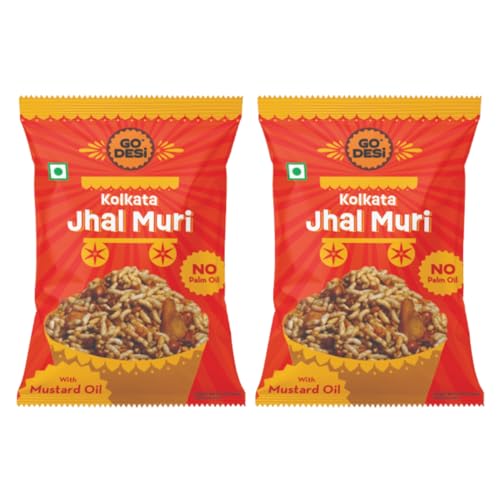 Image of GO DESi Kolkata Jhalmuri Bhel, No Palm oil 100 grams pack of 2