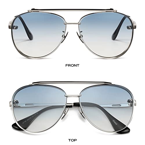 Gtand Fashion Cool Gradient Aviator Sunglasses For Women Vintage Classic Metal Sun Glasses3
