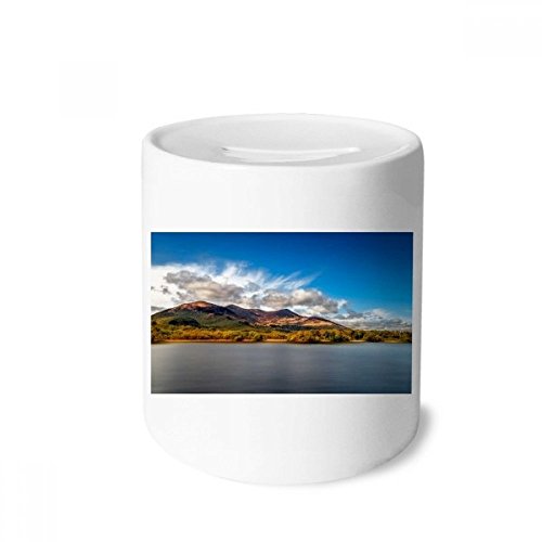 Tirelire céramique paysage de nature, idée cadeau originale pour anniversaire enfants et adultes