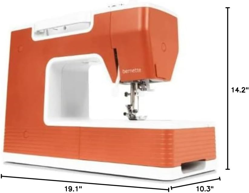 Bernette B05 Crafter Portable Sewing Machine | 30 Stitches, 6 Presser Feet, LED Light | Heavy Duty Quilting & Embroidery | Adjustable Stitch | Needle, Threader, Beginner & Professional Use