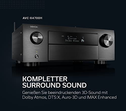 Denon AVC-X4700H AV-Receiver 9.2-Kanal mit Alexa Unterstützung