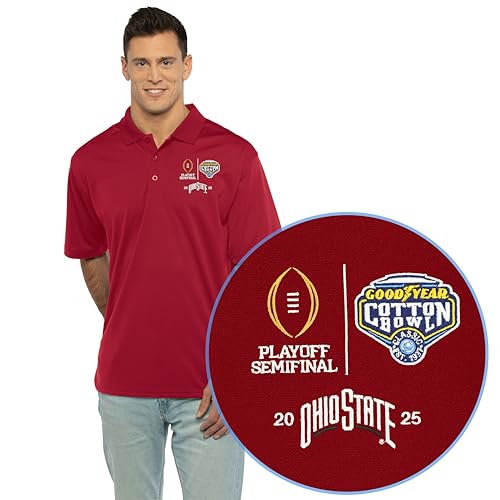 Polo de algodón para hombre casual transpirable de Ohio State Buckeyes