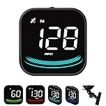 Car HUD Head Up Display, Universal KMH & MPH Digital GPS Smart Speedometer with Suction cup holder OverSpeed Alarm Fatigue Driving Warning USB Interface for All Vehicle