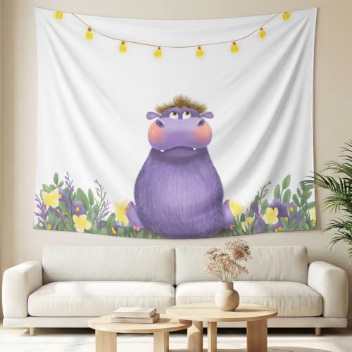 Tapisserie Dessin Animé Animaux Mignons 240x320cm Déco Chambre