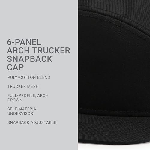 Pacific Headwear 6-Panel Arch Trucker Snapback miniatura 5