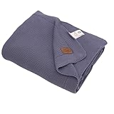 Dalisa 100% Manta de Algodón Orgánico Turco - Certificado GOTS, 150x200 cm)