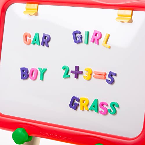 Crayola Tripod Easel - Kids Art Easel, Magnetic Dry-Erase, Adjustable Heights, Detachable Drawing Board - Gifts For Toddlers, Ages 3, 4, 5 - Red, Blue, Beige #TOP4