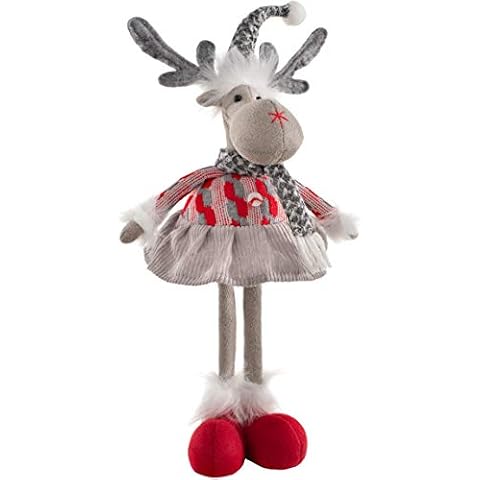 WeRChristmas 30cm Standing Christmas Moose Figurine Cover