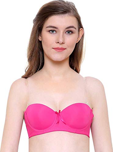 Image of Brachy Women's Polycotton Padded Underwire Strapless Bra Beige