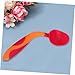 CORHAD 1 Set Training Tableware Non Slip Spoon Fork Utensils for Design Bright Red Curved for Comfortable Eating