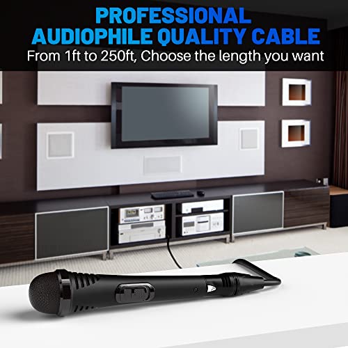 Xlr Microphone Cable 25 Feet, Durable & Flexible Patch Cable, 3 Pin Shielded Balanced Male To Female Mic Cord For Amplifier, Recording Studio, Mixer With 5 Cable Ties- 25Ft #TOP5