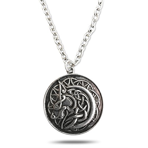 Celtic Wolf Pendant Necklace #TOP2