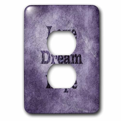 2 Prise de courant décorative avec motif graphique violet et noir - 2