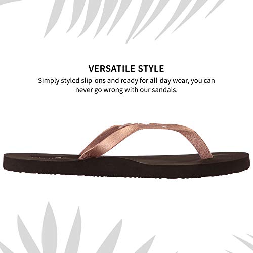 Flojos Women's Serenity Flip-Flop, Rosegold, 11 #TOP4