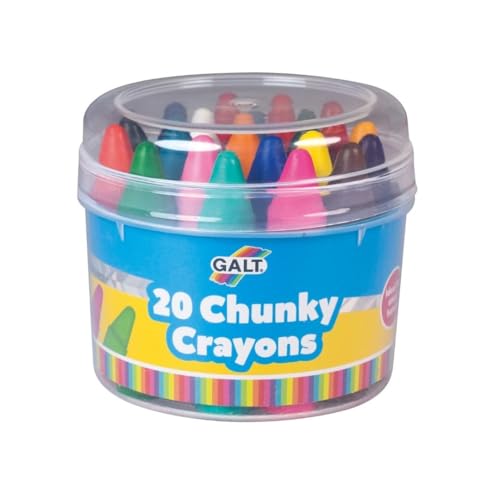 Galt Toys, Chunky Crayons - 20 Pieces, Easy to Hold Crayons for Kids, Ages 3 Years Plus