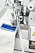 JUKI MO-6814s Series Serger 4 Thread Sewing Machine,Table & Servo Motor Assembled and Light (FOUR THREAD two needle)