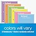 Oxford Spiral Notebooks, 6 Pack, 1 Subject, Wide Ruled Notebooks for School, 8 x 10.5 Inches, 70 Sheets, Assorted Pastel Colors, Back to School Supplies (63757)