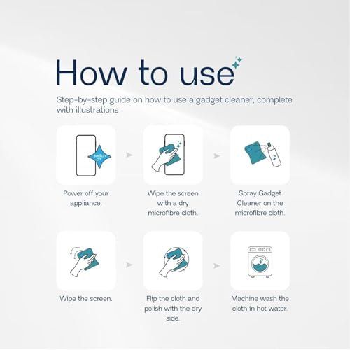 Image of Premium Gadget Cleaning Spray Kit with Microfibre Cloth and 5-in-1 Brush (Pack of 2) | Effective for Camera, Binocular, Laptop, TV, Monitor, Tablet, Smartphone etc.