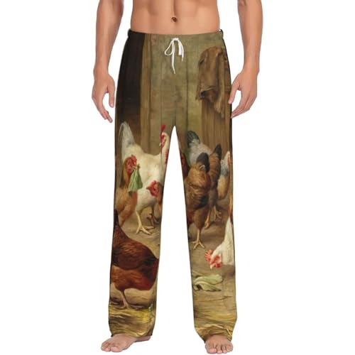 Pantalon de pyjama homme doux contre le froid hivernal en nuit