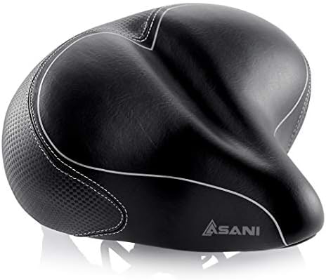 Oversized Comfort Bike Seat | Most Comfortable Replacement Bicycle Saddle for Cycling | Universal Fit for Outdoor Exercise Bikes & Indoor Spin Bikes