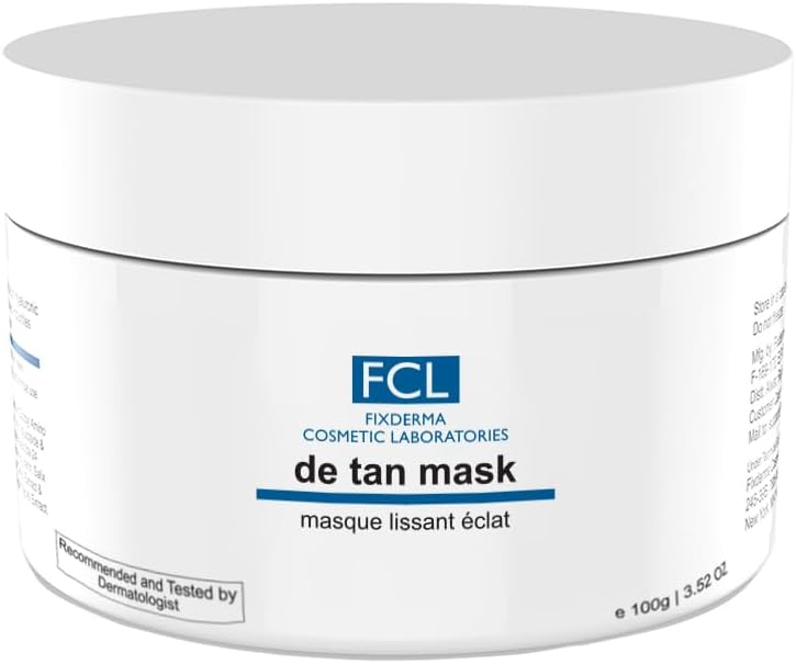 FCL De Tan Mask For Tanning & Dark Skin | Cleans Pores | Removes Blackheads | Improves Skin Tone & Texture | Suits Oily | Non-Comedogenic | Paraben Free- 100gm