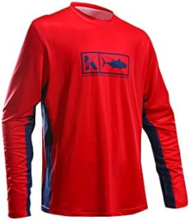 Performance Fishing Shirt Vented Long Sleeve Shirt Sun Protection UPF50 Moisture Wicking Rash