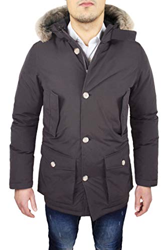 Parka homme hivernal coupe slim fit en duvet décontracté