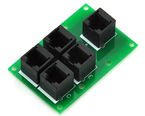 Electronics-Salon RJ45 8P8 C splitter Board, 5