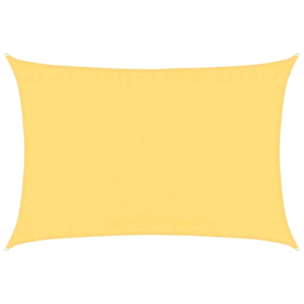 Voile d'ombrage HDPE beige anti poche d'eau pour eliminer la chaleur lourde du balcon