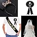 Imagen de 5 Pcs Set Despedida de Soltera Decoración Accessorios Despedida de Soltera Banda Bride to Be Groom to Be Velo de Novia Insignia Novia Broche Novio Corona Nupcial Adorno Hen Night