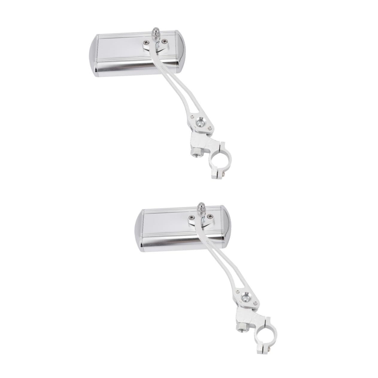 ibasenice 2pièces Miroir De Vélo Aluminium Alliage Avec Rotatif Rétroviseur Unilatéral Pour Guidon Accessoires Vélo De Montagne Route