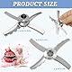 WDKXCN Eismaschine Messer Zubehör für Ninja Creami NC500 Serie, Ersatz-Paddelklinge für Eismaschinen, Paddel Klinge Ersatzteile für Ninja Ice Cream Maker NC500,NC500C,NC501,NC501C,NC501H,NC501HBL