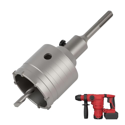 Scie Cloche à Béton 68 mm avec Adaptateur SDS, Trépan Béton, Carotteuse Foret à Brique pour Percer Murs en Brique, Béton, Argile et Mousse, Outil Durable...