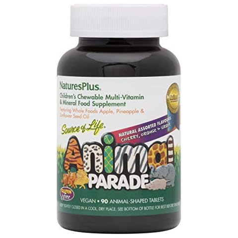 Nature's Plus Source of Life® Animal Parade® Multivitamin gemischter Geschmack 90 Kautabletten Cover