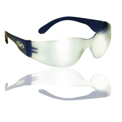 Global Vision Rider Safety Glasses w/Clear Mirror Lenses