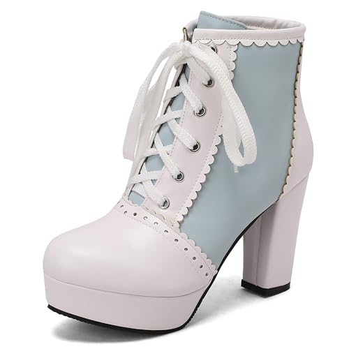 Bottes de cheville plateforme confortables à talon bloc pour éviter la fatigue des pieds