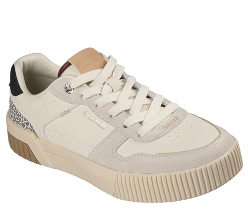 Skechers Women's Jade-Feline Instinct Hands Free Slip-Ins Sneaker, Natural/Black, 7 - image 1
