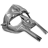 MF Doom Face Mask Gladiator Stainless Steel Silver Roman Medieval Face Armor Mask For Roleplay & Cosplay