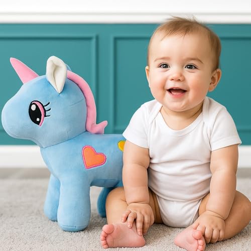 Image of Goldenhub Unicorn, Perfect for Snuggles and Imaginative Play 30 CM Standing Small