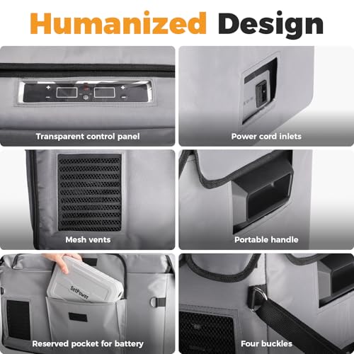 Image of Setpower Insulated Protective Cover for PT30 /RF30 Portable Refrigerator,12 Volt Portable Car Refrigerator Cover