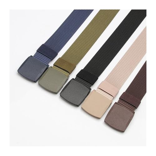 Trendy Canvas Belt for Men & Women – Casual Woven Belt Without Metal Buckle, Adjustable No-Hole Automatic Strap for Youth, Students (Multiple Colors)(Beige)3