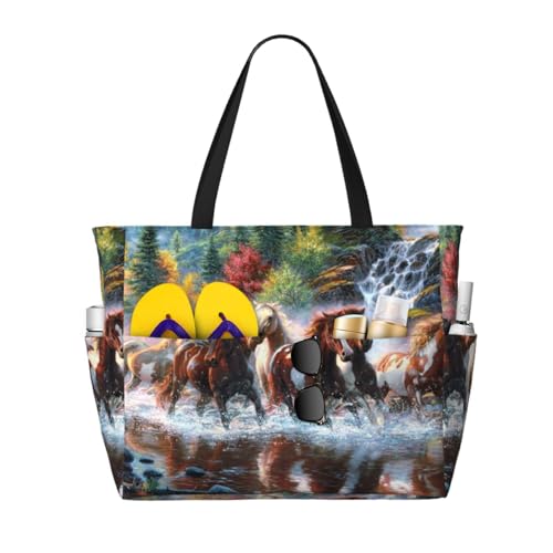 Sac de plage chevaux indiens amérindiens idéal pour vos journées ensoleillées et escapades