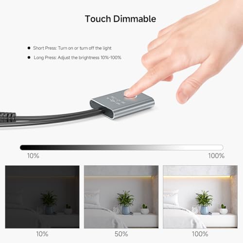Tira LED COB IP65 8W/m 16.4FT Luz Día 6000K con Dimmer miniatura 7