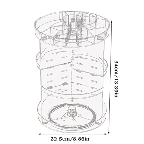 Makeup Organizer Countertop Plastic Cosmetic Display Cases Large Capacity Bathroom Countertop Organizer Skincare Organizers Makeup Holder Makeup Case Organizer for Countertop Vanity Dresser