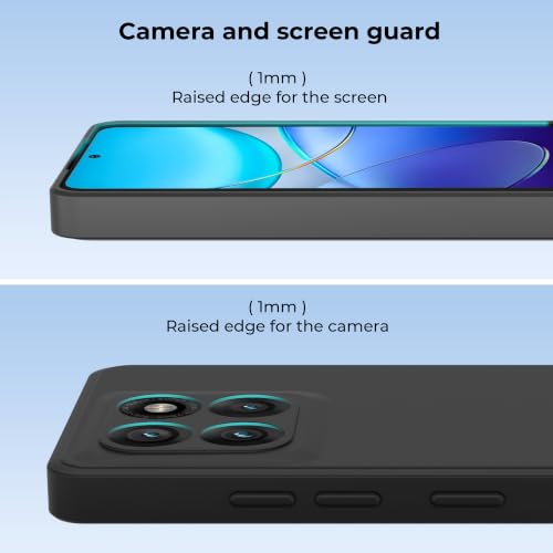 Image of A rtistque Back Cover Case for Motorola G37 5G with Camera Protection | Shockproof TPU|Stylish Protective Design|Slim Fit|Ultra Matte| Back Cover - Black