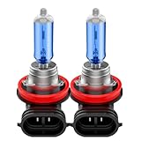 TIRARP H11 Headlight Bulb H11 Halogen Bulbs No Flashing 12V 55W 5000K Xenon White, 2 Pack