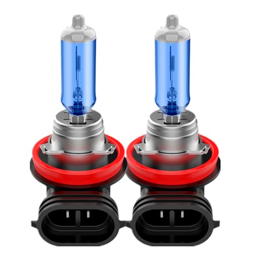 TIRARP H11 Headlight Bulb H11 Halogen Bulbs No Flashing 12V 55W 5000K Xenon White, 2 Pack by TIRARP - Used condition - US$8.99