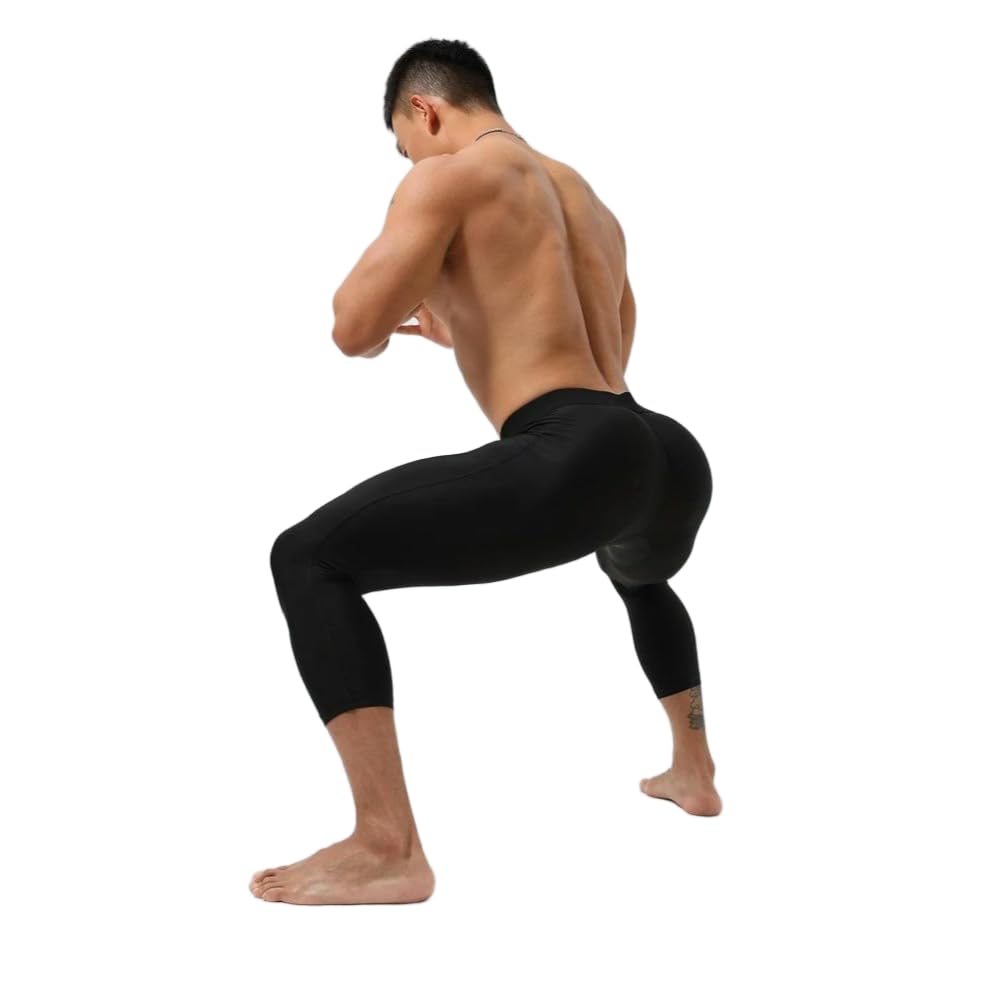 JCVBN rajstopy do biegania męskie trening fitness trening kompresja spodnie na siłownię długie spodnie legginsy joggingi sporty szybkoschnące