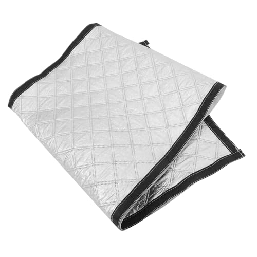SOIMISS Funda para Refrigerador de Bebidas Vertical 3 Capas Aluminio Grueso 80x185 Cm Cubierta Enrollable Antipolvo Protección Exterior Resistente a UV y Lluvia para Congelador Compacto