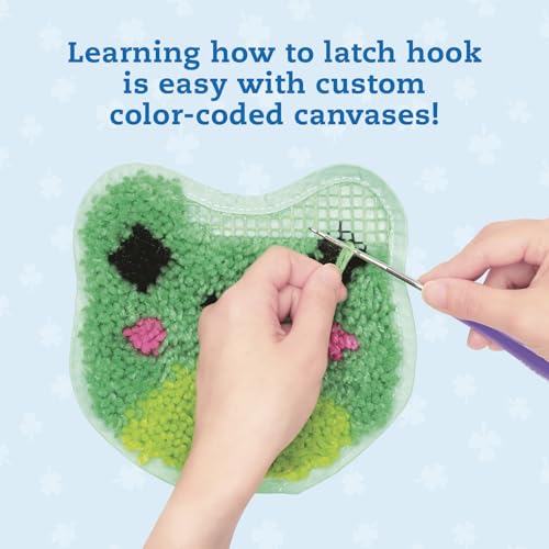 Image of Klutz Latch Hook Animals: Red Panda, Frog & Shark